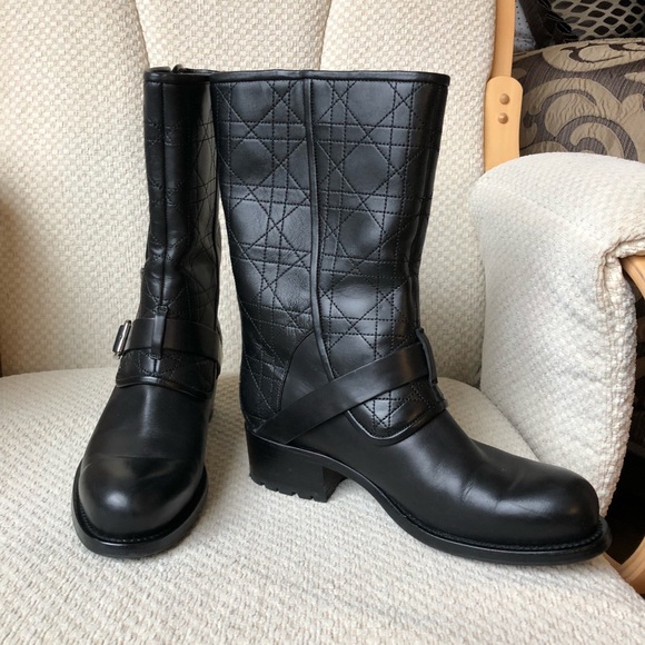 Dior Mid-Calf Leather Boots EU size 36 - Picture 4 of 8